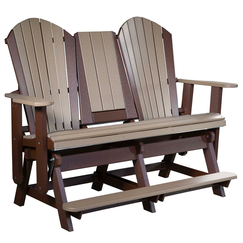 Adirondack Counter Height Loveseat Glider 60\"