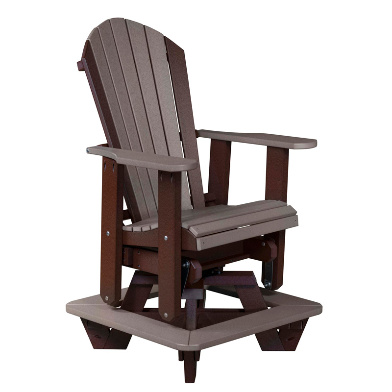 Adirondack Counter Height Swivel Glider Amish Furniture by
