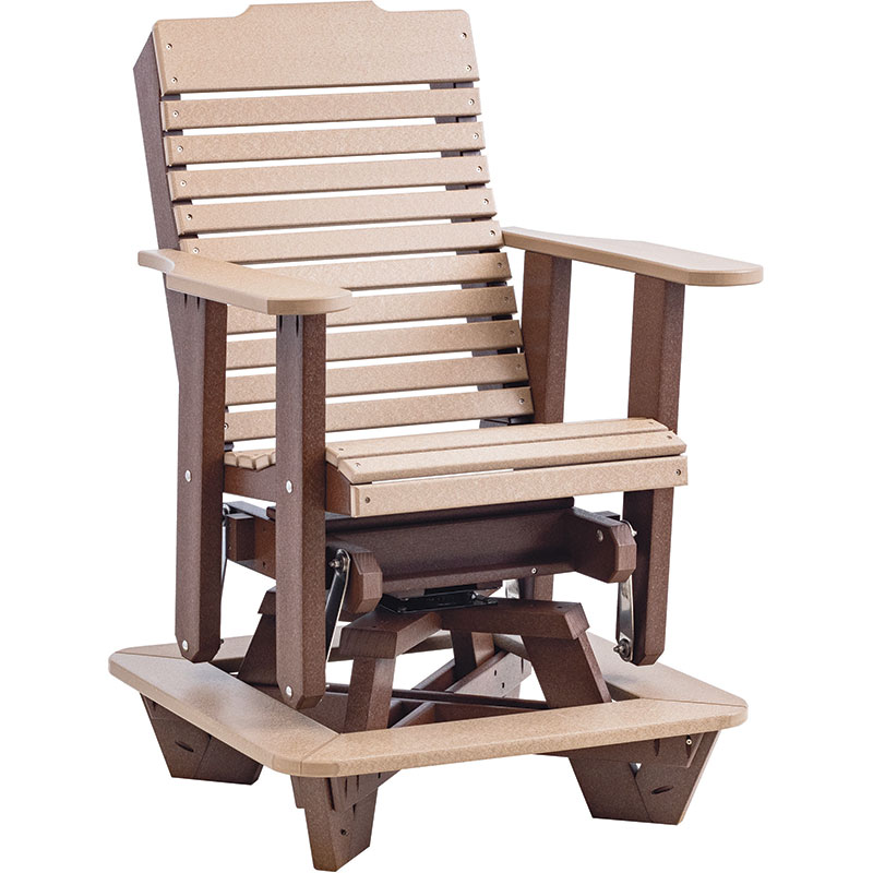 Curveback Counter Height Swivel Glider - 24"H Seat