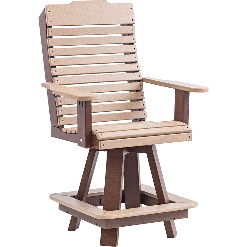Curveback Counter Height Swivel Chair - 24"H Seat