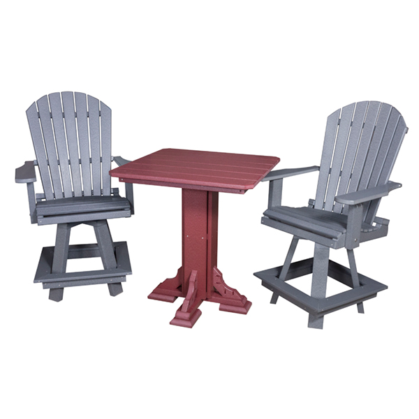 Adirondack Swivel Bar Chair - 24"H Seat