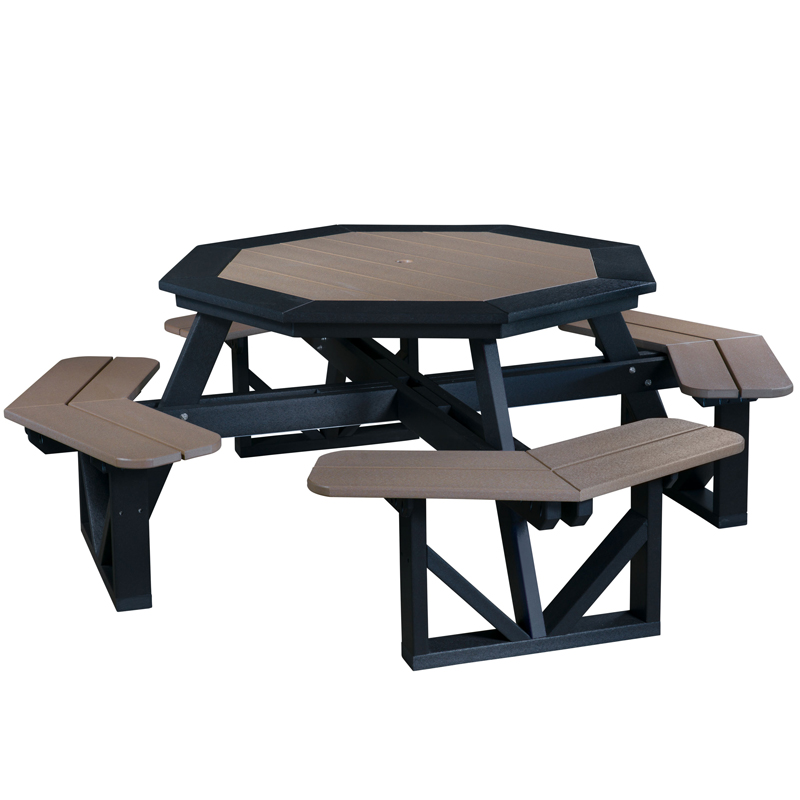 Picnic Table, Octagon, 49.5\"W Top