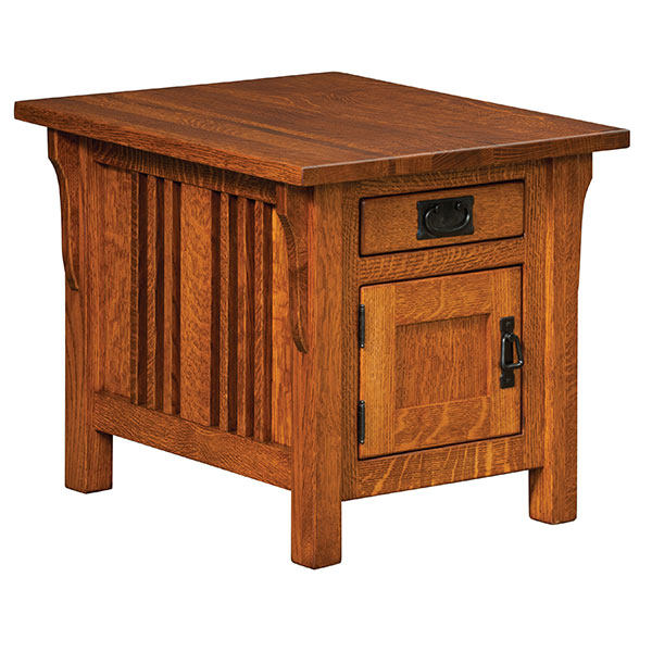 Elliot Mission Cabinet End Table