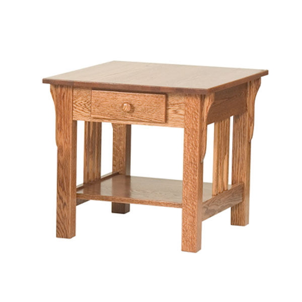 Slat Mission End Table