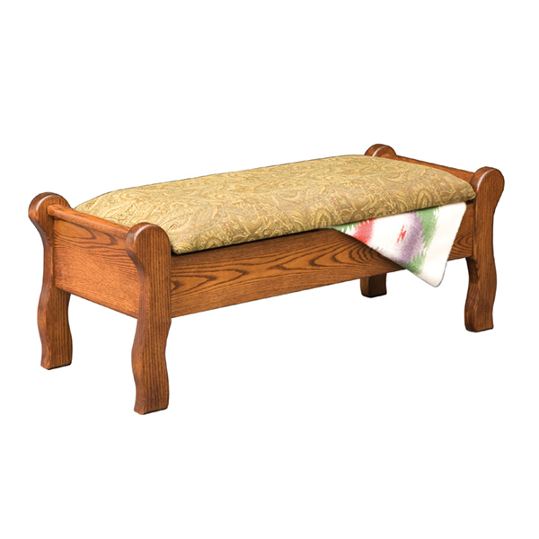 Sleigh Storage Bench