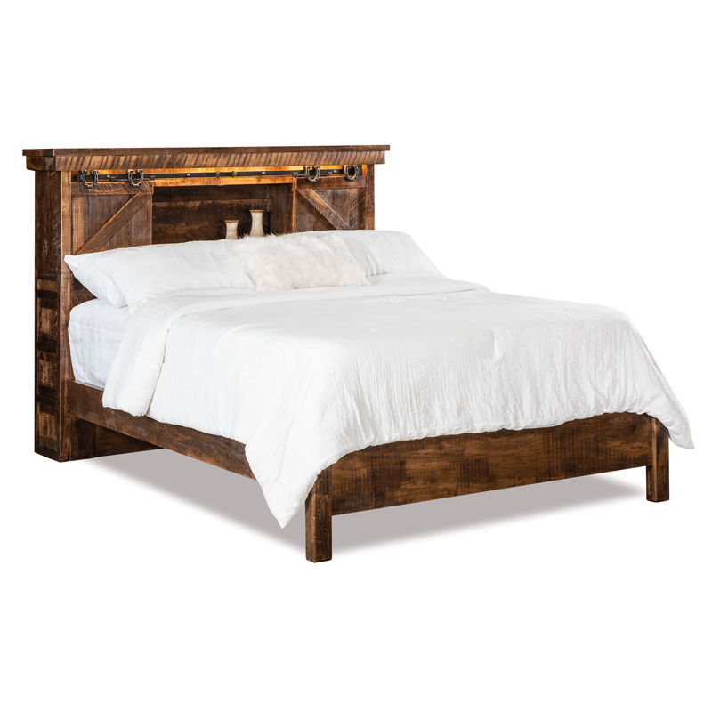 Bookcase Bed With Drawers Shipshewana, Amish Furniture Bookcase Headboard