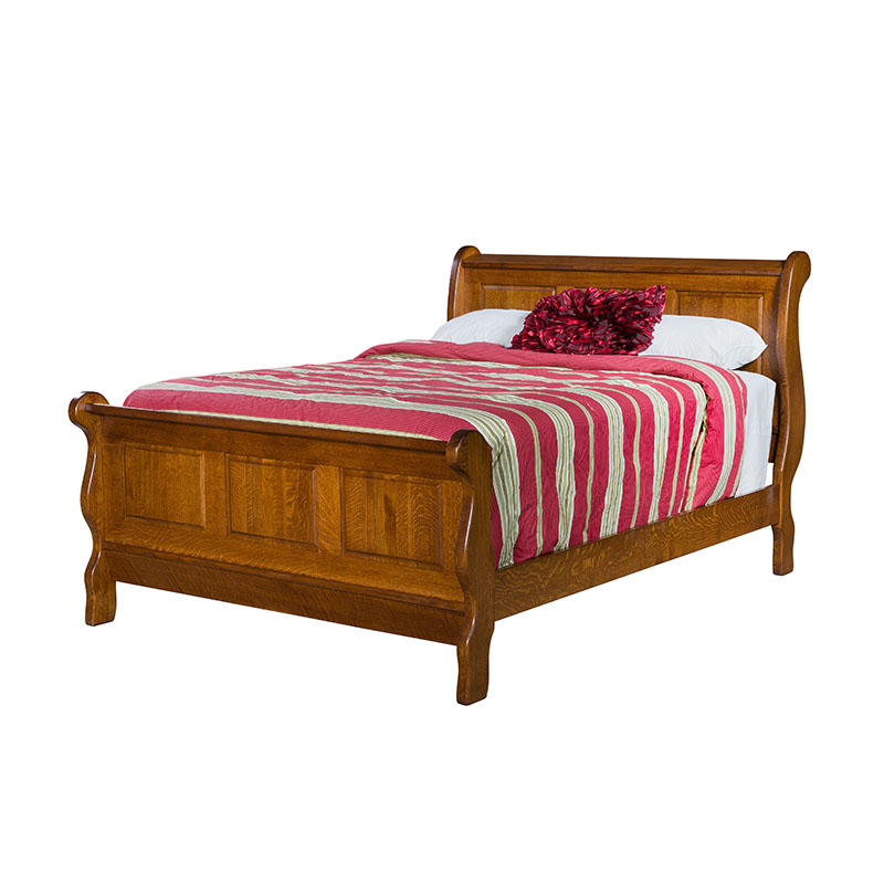 Classic Raised Panel Sleigh Bed