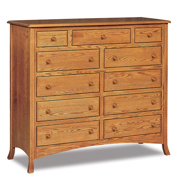 Carlisle 11 Drawer Double Chest