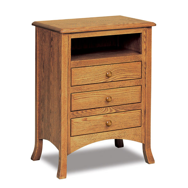 Tall cheap oak nightstand