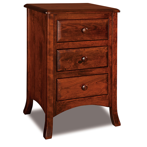 Carlisle 3 Drawer Narrow Nightstand