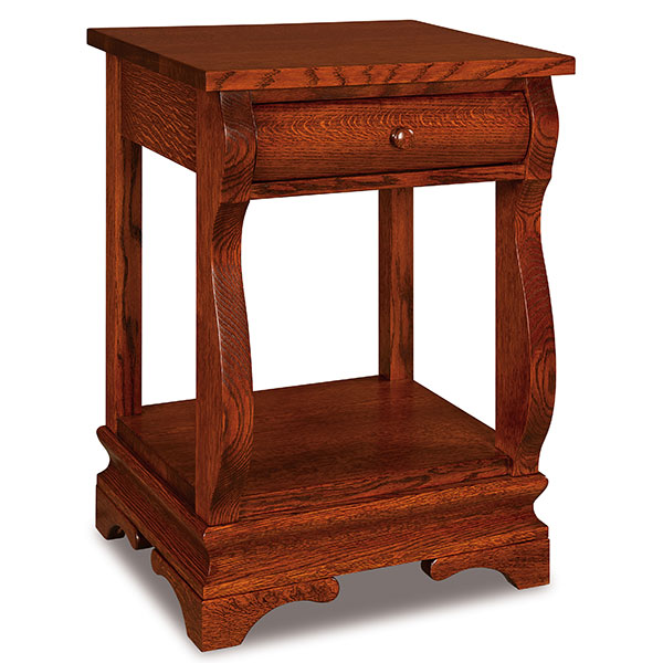 Chippewa Sleigh 1 Drawer Open Nightstand