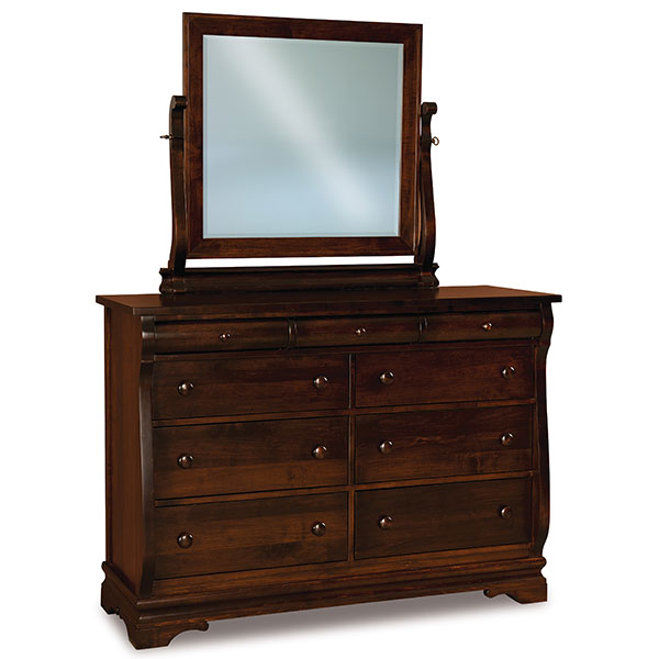 Chippewa Sleigh 9 Drawer Mule Dresser