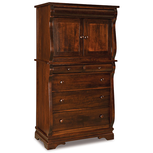 Chippewa Sleigh Chest Armoire