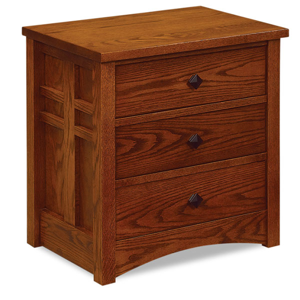 Kascade 3 Drawer Nightstand 25\"H