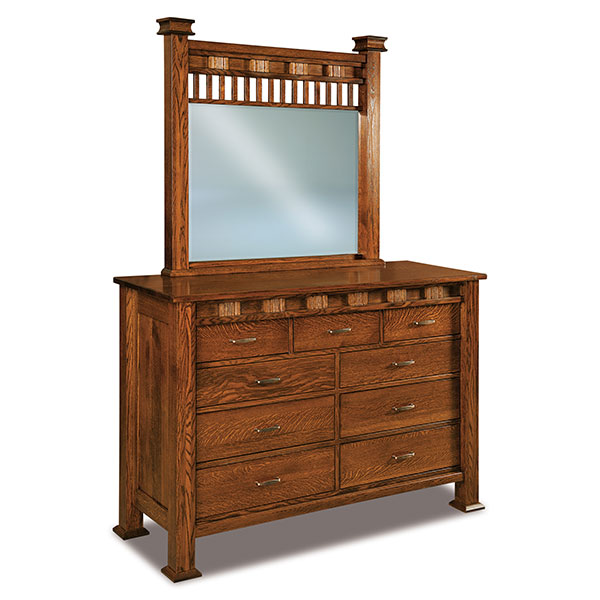 Sequoyah 9 Drawer Dresser 60-1/2"W x 45"H