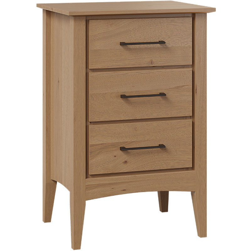 Atlantic 3 Drawer Nightstand 22"W