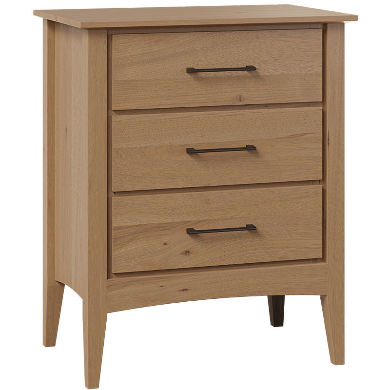 Atlantic 3 Drawer Nightstand 27"W