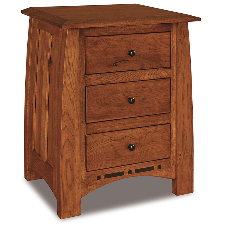 Boulder Creek 3 Drawer Nightstand - Quick Ship