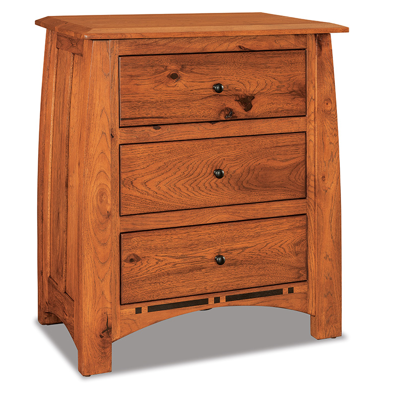 Boulder Creek 3 Drawer Nightstand 34-1/2"H