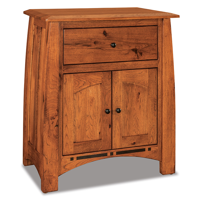 Boulder Creek 1 Drawer, 2 Door Nightstand 34-1/2\"H