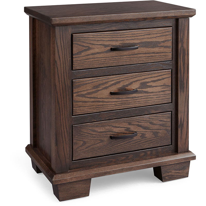 Burlington 3 Drawer Nightstand 30"W