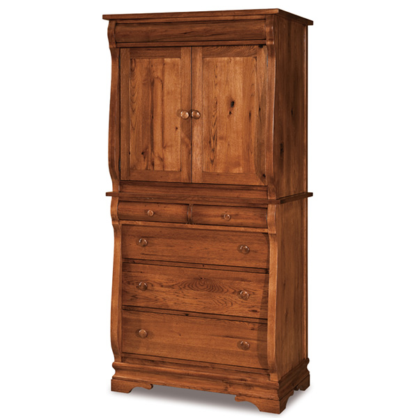 Chippewa Sleigh Armoire 5 drawer