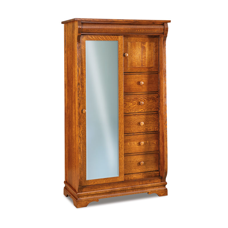 Chippewa Sleigh Sliding Door Chifferobe