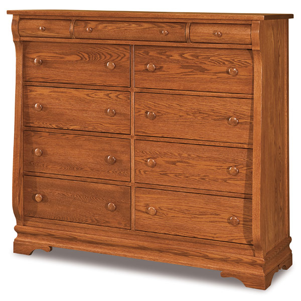 Chippewa Sleigh 11 Drawer Double Chest