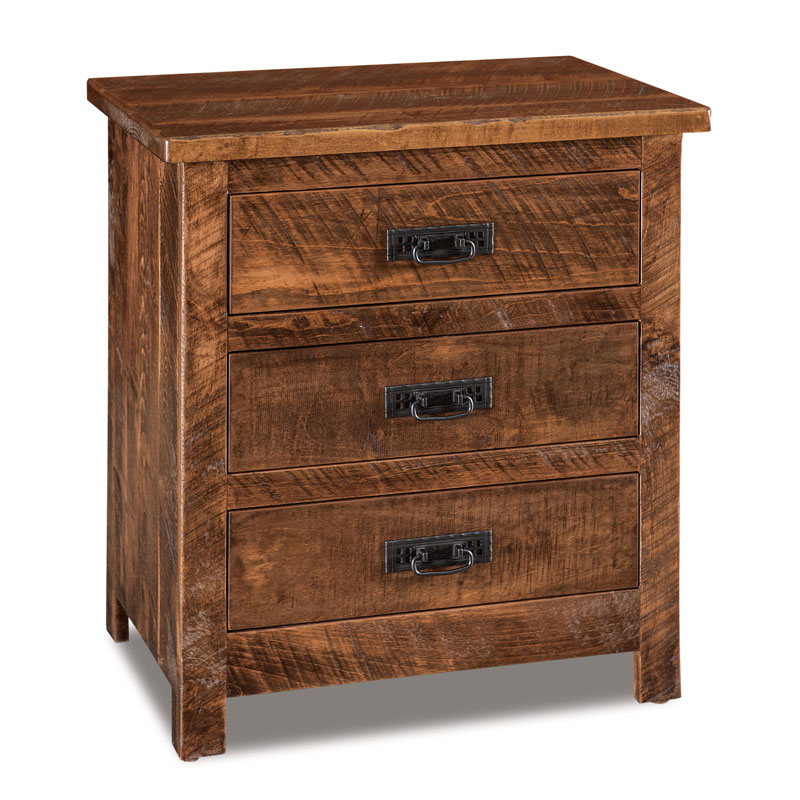 Dumont 3 Drawer Nightstand 25"W