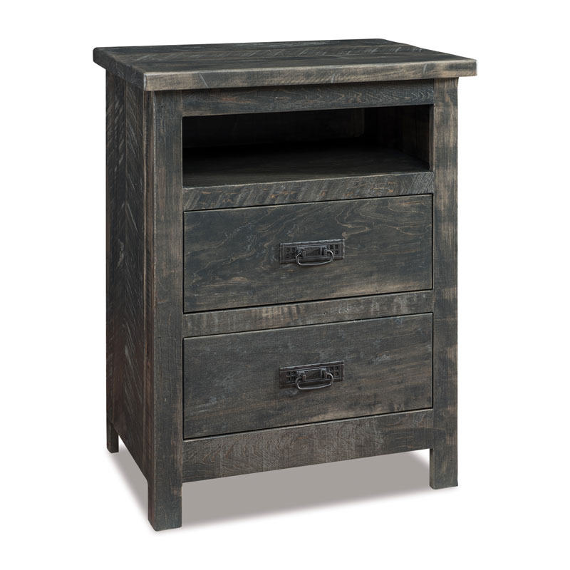 Dumont 2 Drawer Nightstand w/opening