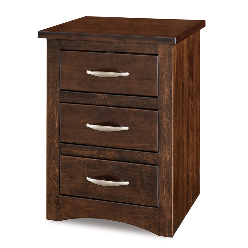 Denver 3 Drawer Nightstand 17\"D