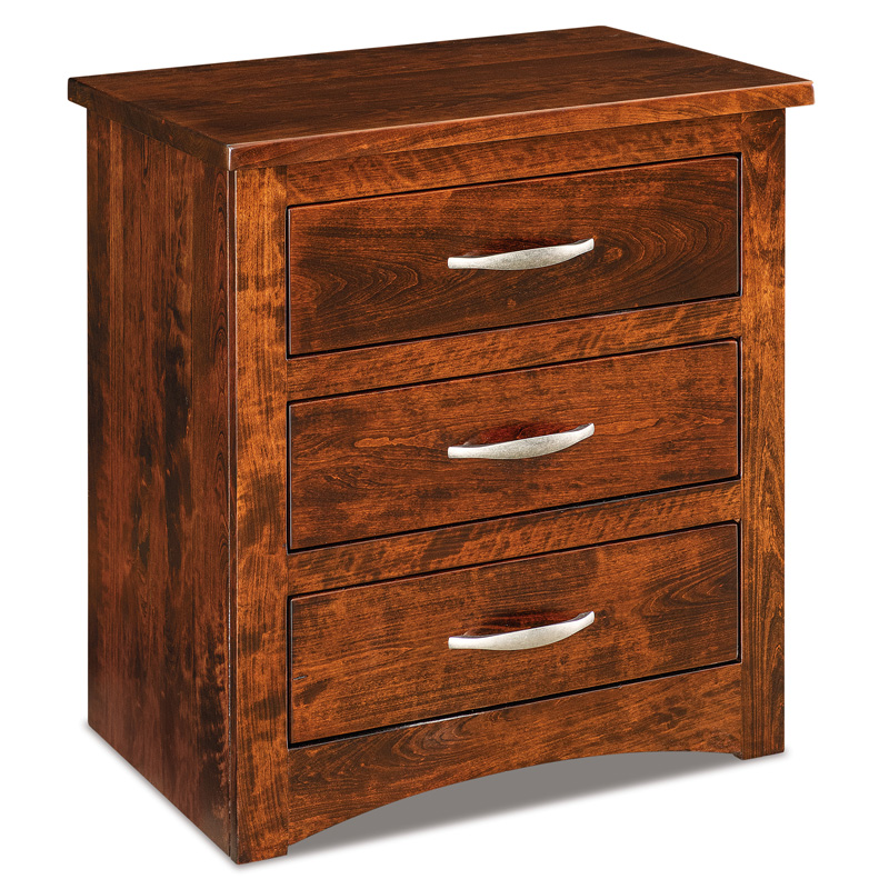 Denver 3 Drawer Nightstand 24.5"W