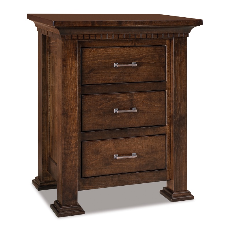 Empire Wide 3 Drawer Nightstand - Quick Ship