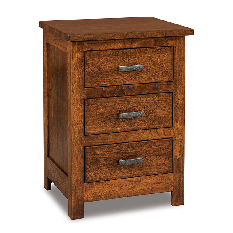 Flush Mission 3 Drawer Narrow Nightstand