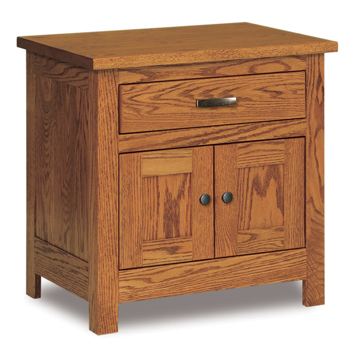 Flush Mission 1 Drawer 2 Door Nightstand 25"H