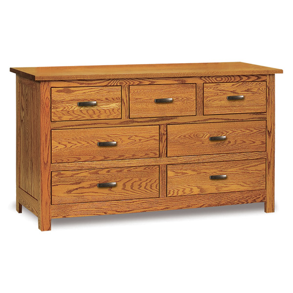 Flush Mission 7 Drawer Dresser 59\"W