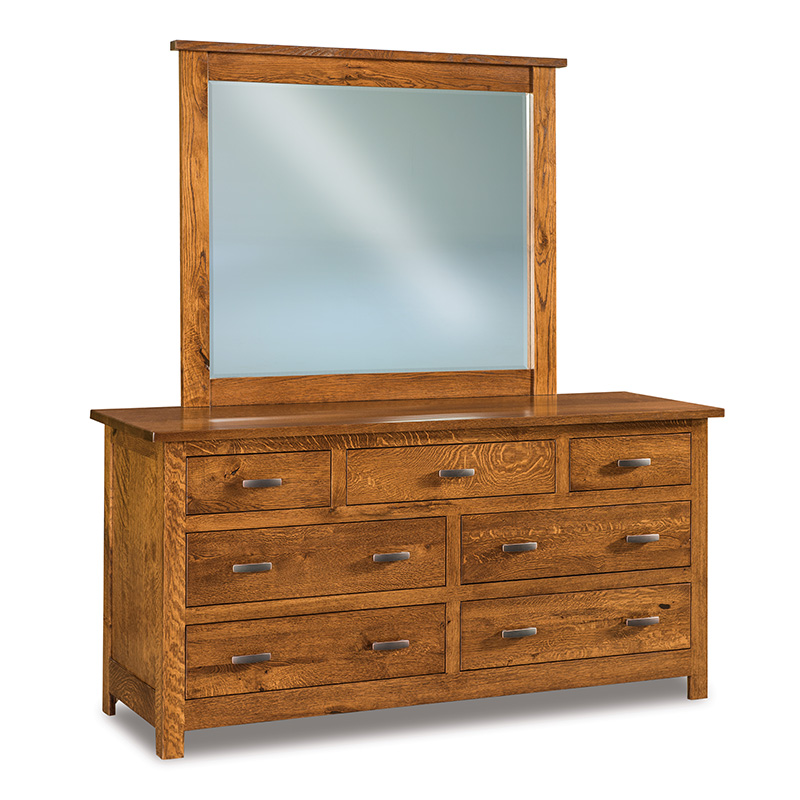 Flush Mission 7 Drawer Dresser 66\"W