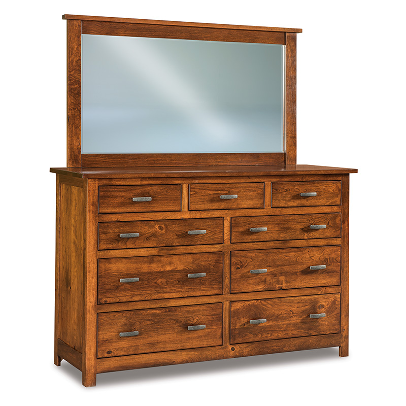 Flush Mission 9 Drawer Dresser 66\"W