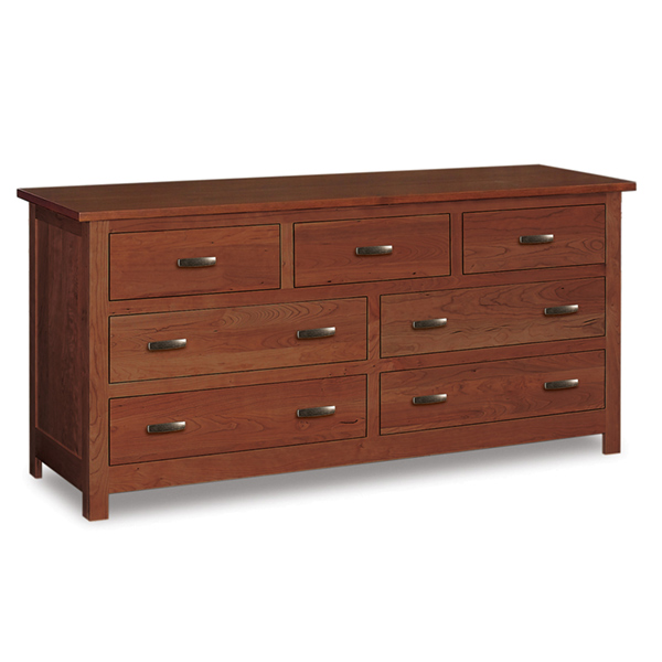 Flush Mission 7 Drawer Dresser 72\"W