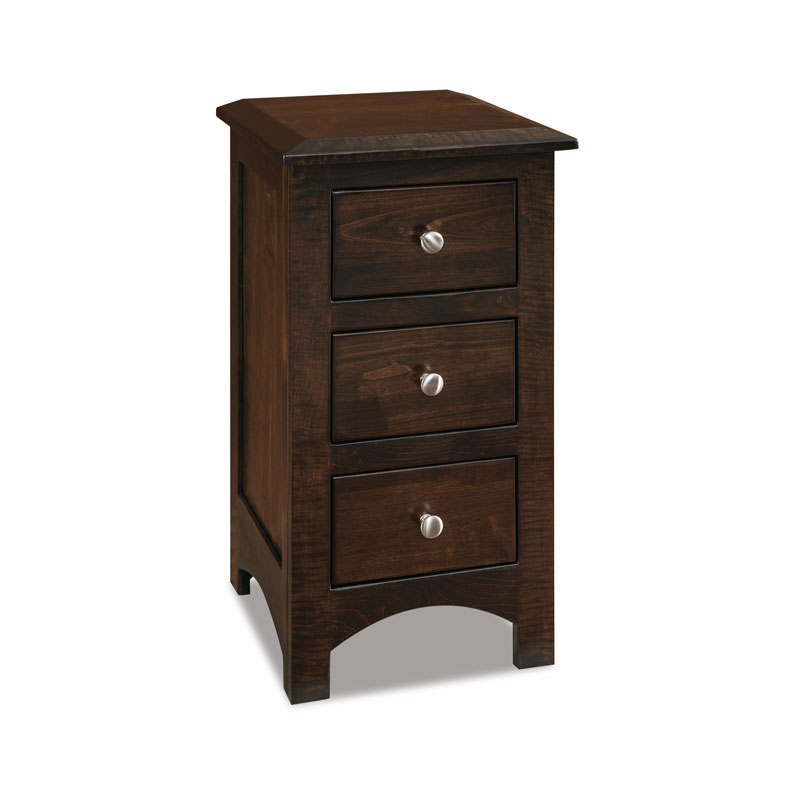 Finland Narrow 3 Drawer Nightstand