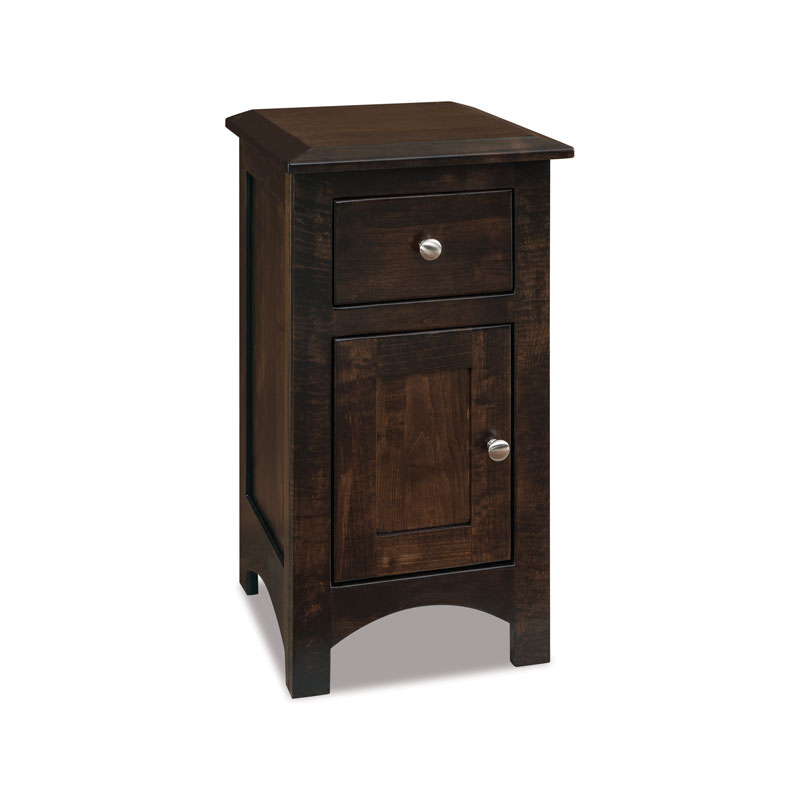 Finland Narrow 1 Drawer-1 Door Nightstand