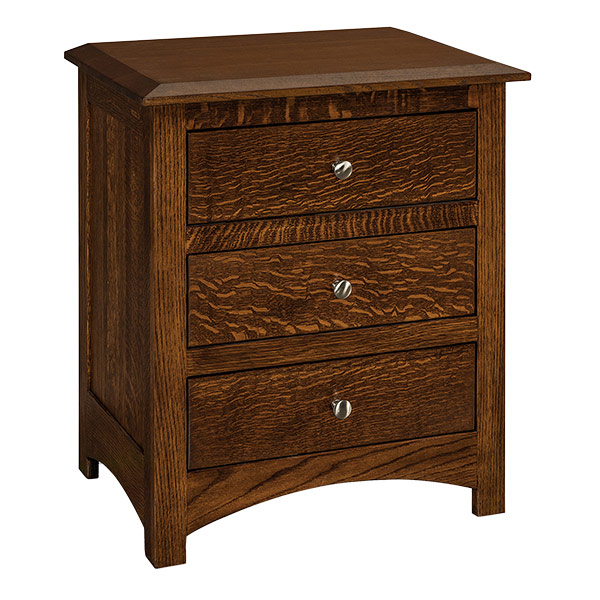 Finland 3 Drawer Nightstand 25"W x 29"H