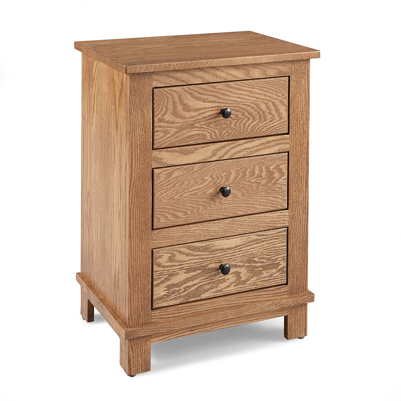 Flint 3 Drawer Nightstand