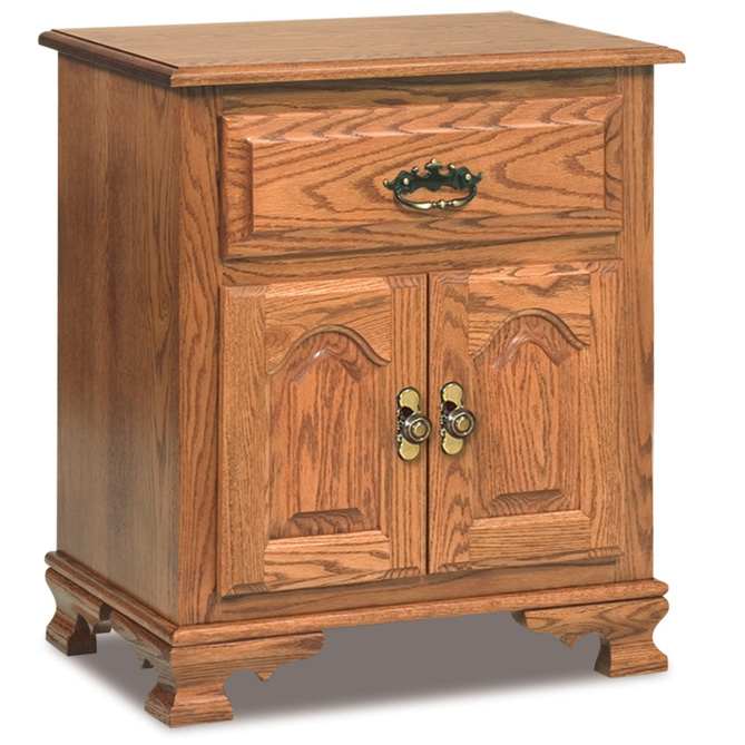 JR Heritage 1 Drawer, 2 Door Nightstand 29\"H