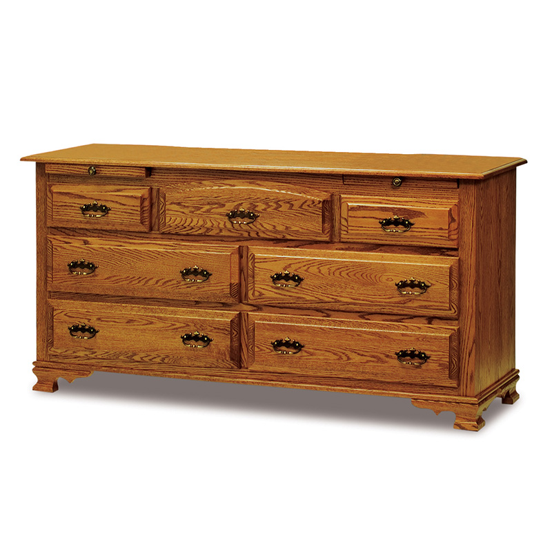 JR Heritage 66\" 7 Drawer, 2 Jewelry Drawer Dresser