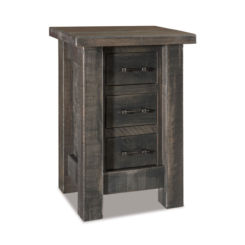 Houston 3 Drawer Nightstand