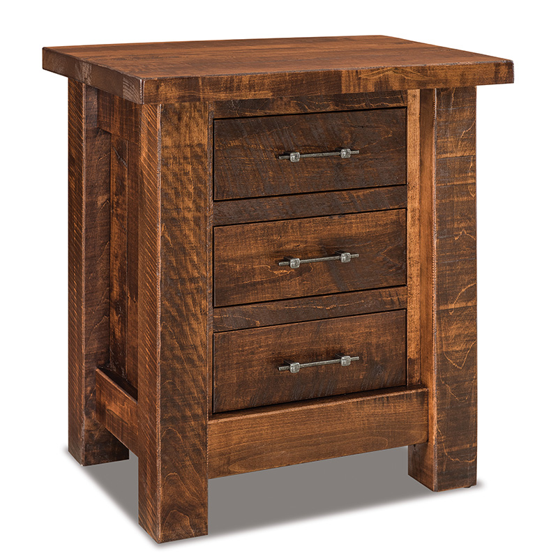 Houston 3 Drawer Nightstand 27"W