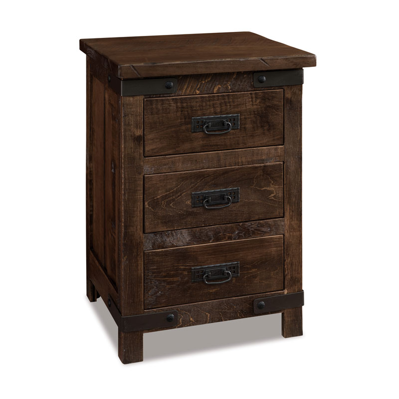 Ironwood 3 Drawer Nightstand 20\"W