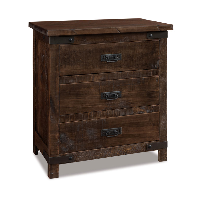 Ironwood 3 Drawer Nightstand 30\"W