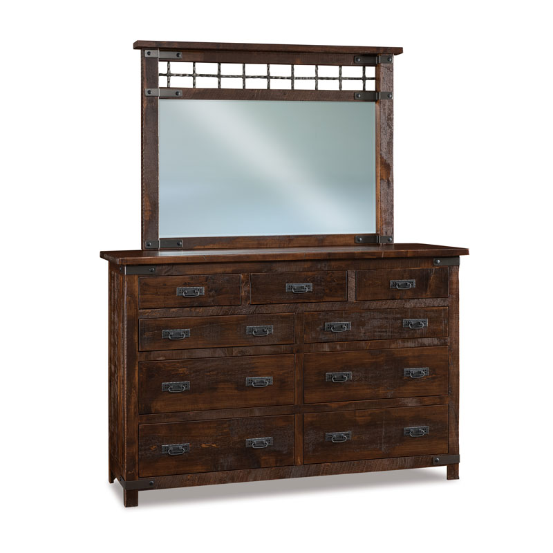 Ironwood 9 Drawer Dresser 66"W